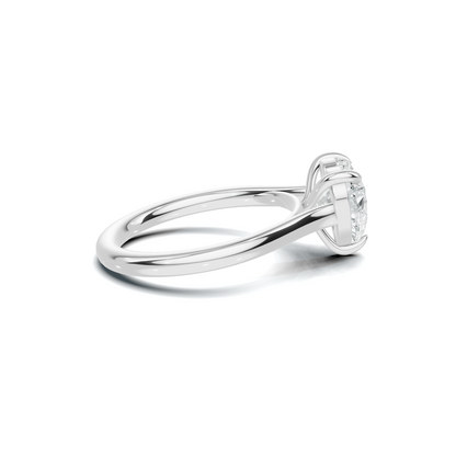 Elegant Heart Solitaire Ring