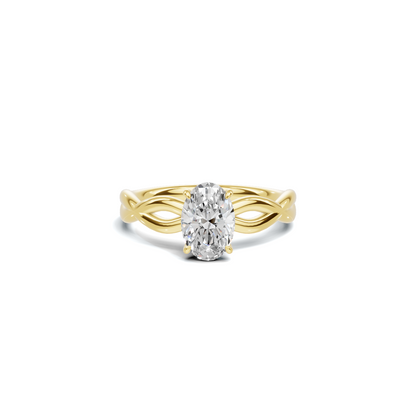 Elegant Infinity Twist Ring