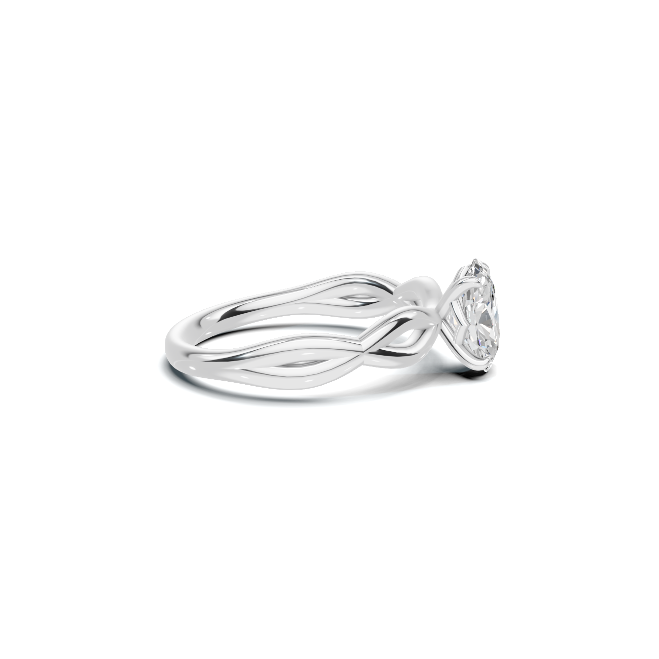 Elegant Infinity Twist Ring