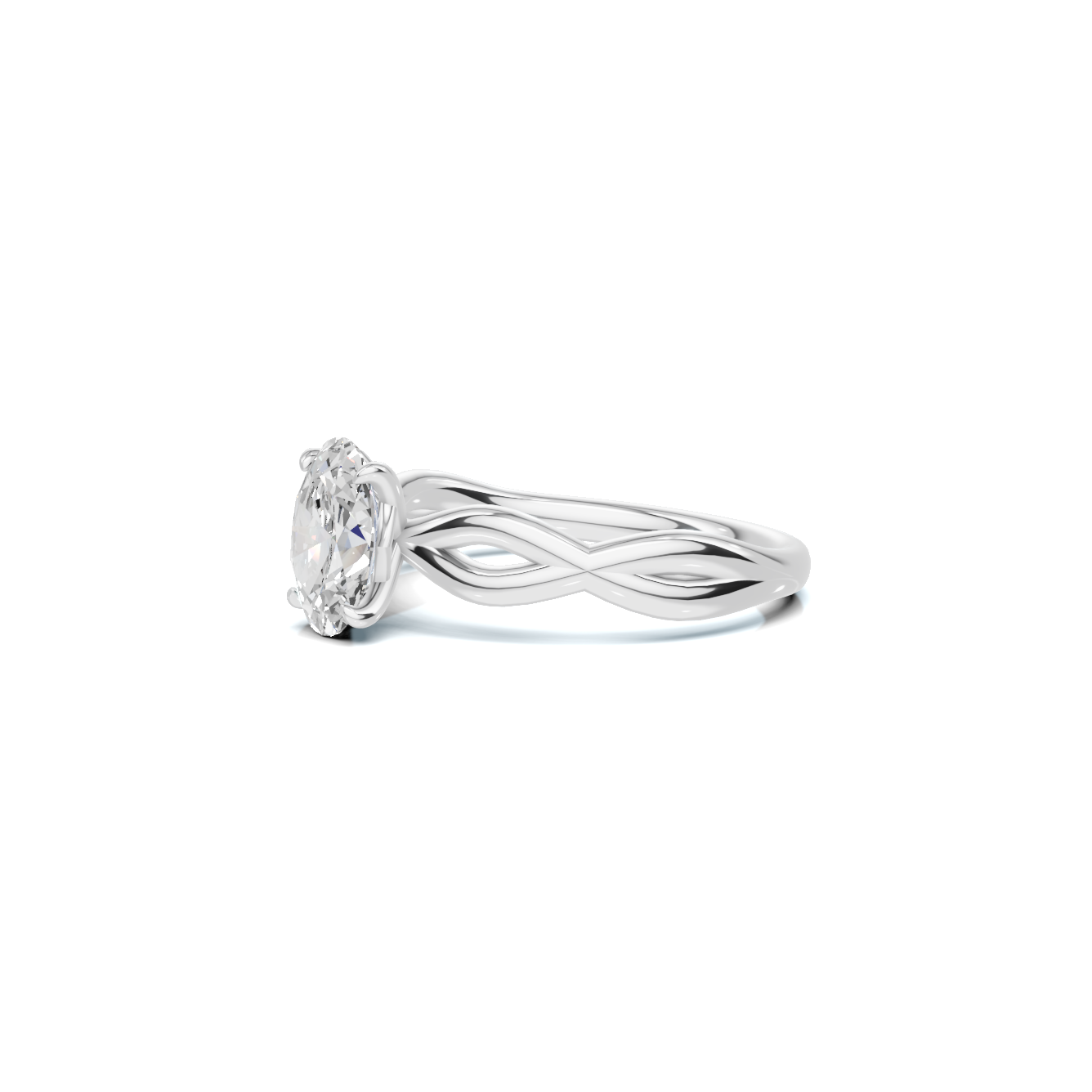 Elegant Infinity Twist Ring