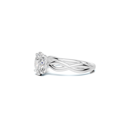 Elegant Infinity Twist Ring
