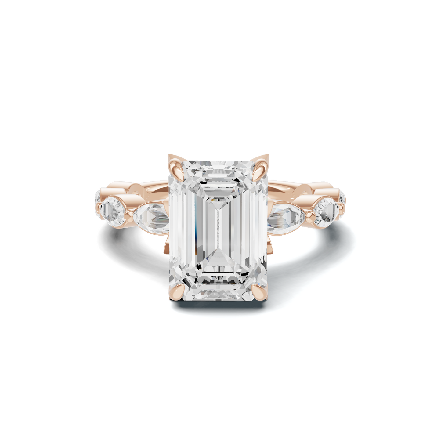 Elegant Marquise Accented Ring