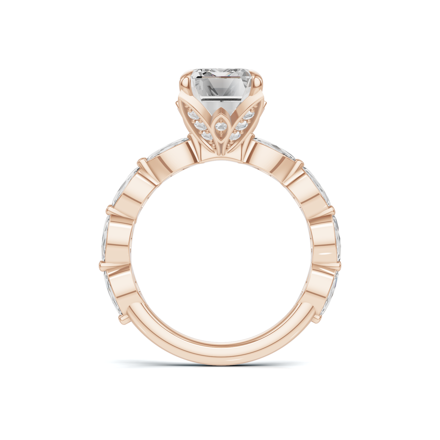 Elegant Marquise Accented Ring