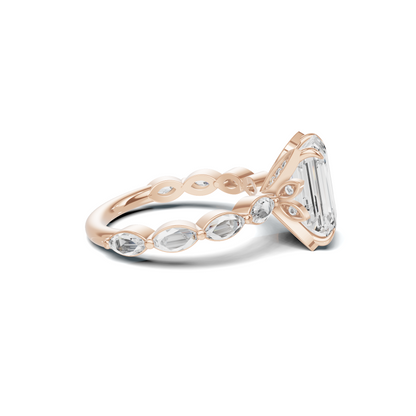 Elegant Marquise Accented Ring