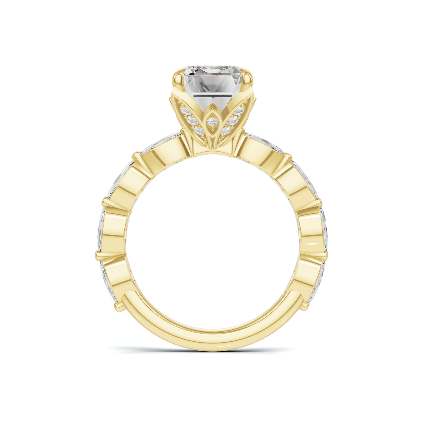 Elegant Marquise Accented Ring
