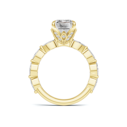 Elegant Marquise Accented Ring