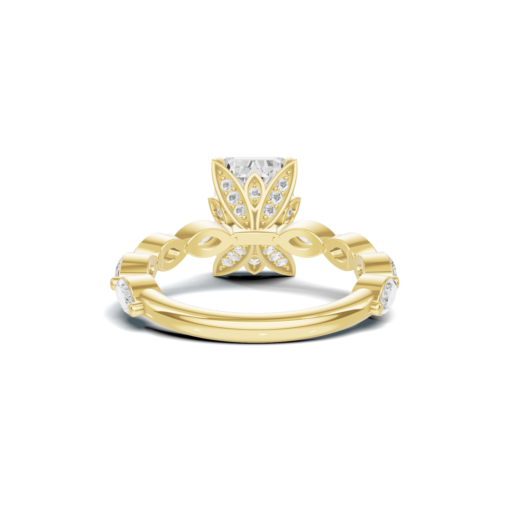 Elegant Marquise Accented Ring