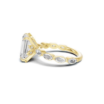 Elegant Marquise Accented Ring