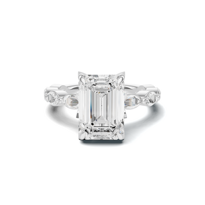 Elegant Marquise Accented Ring