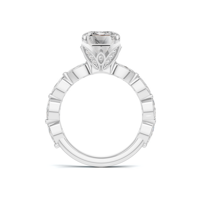 Elegant Marquise Accented Ring