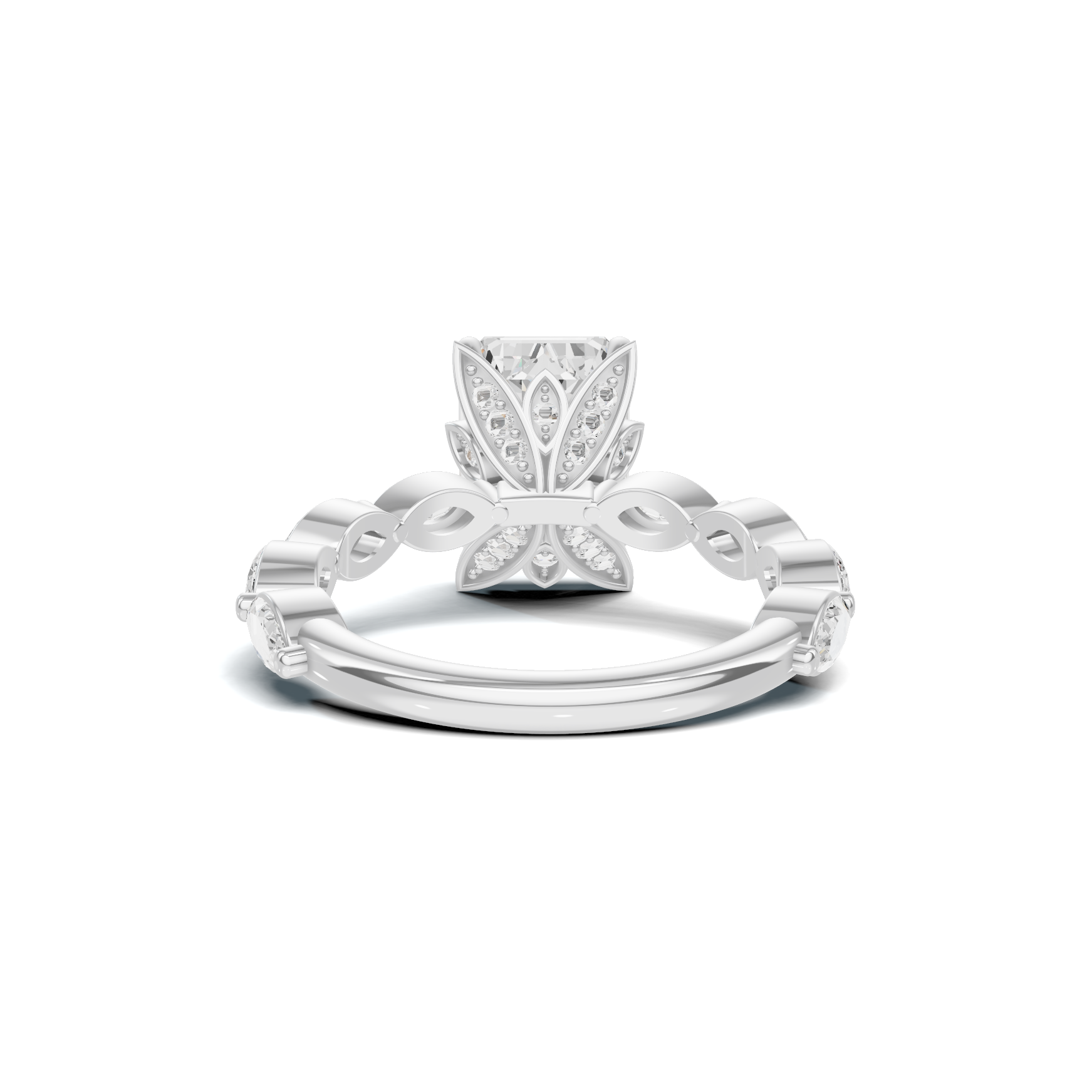 Elegant Marquise Accented Ring