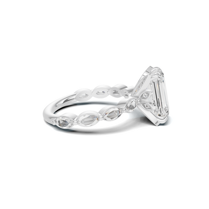 Elegant Marquise Accented Ring