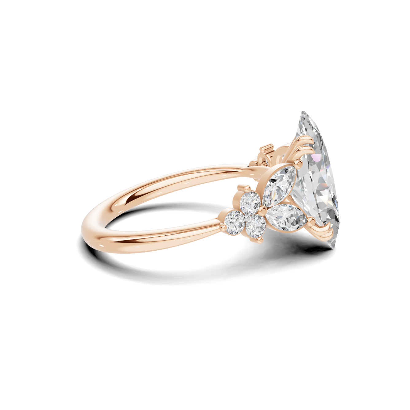 Elegant Marquise Cluster Ring