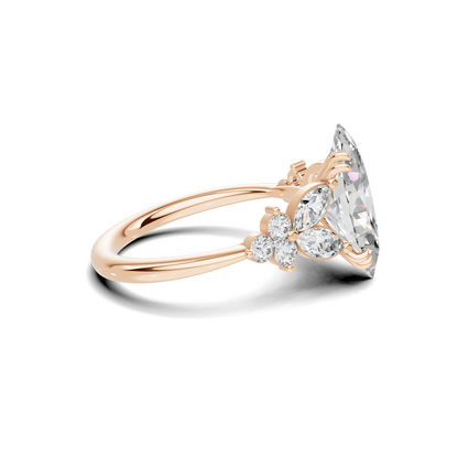 Elegant Marquise Cluster Ring