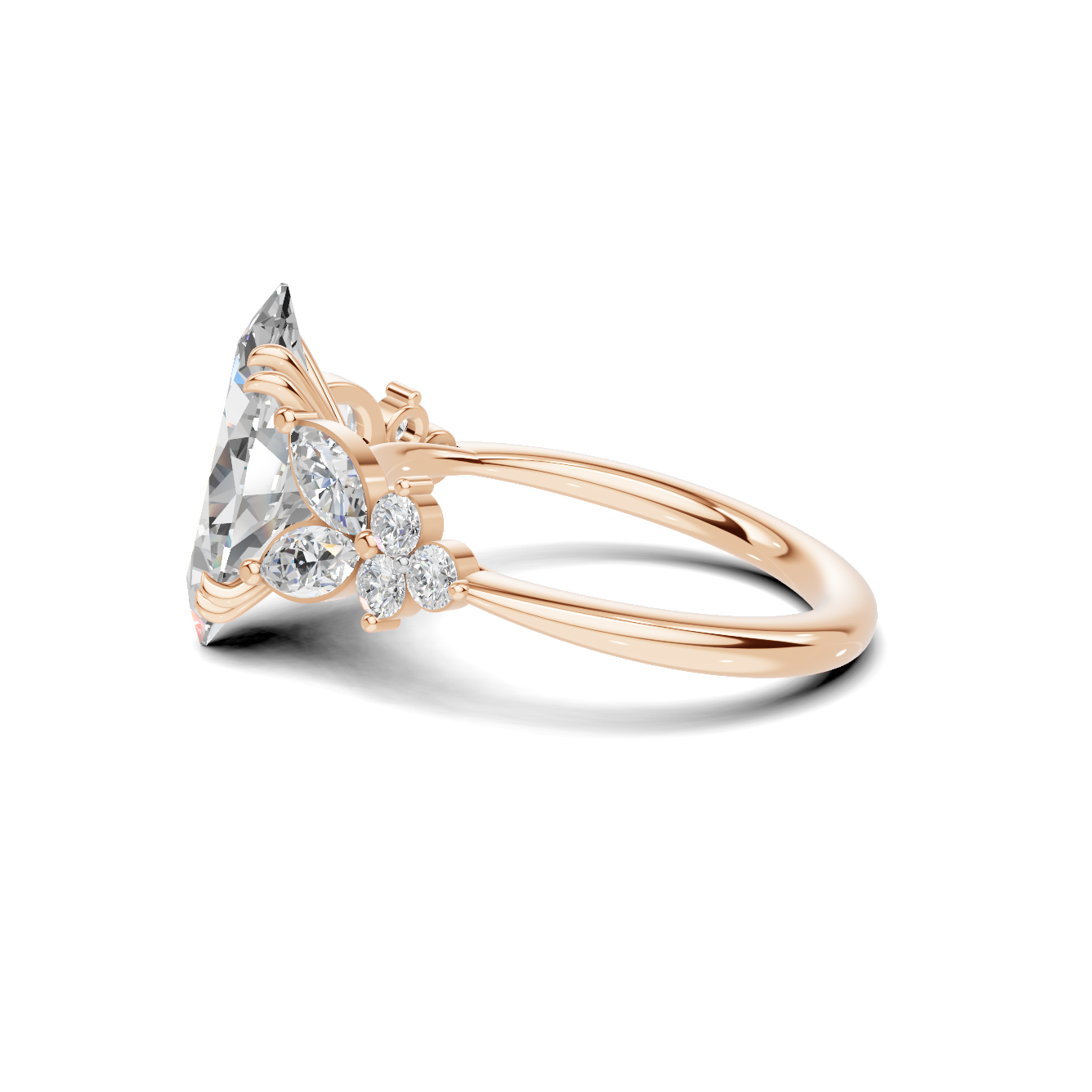 Elegant Marquise Cluster Ring