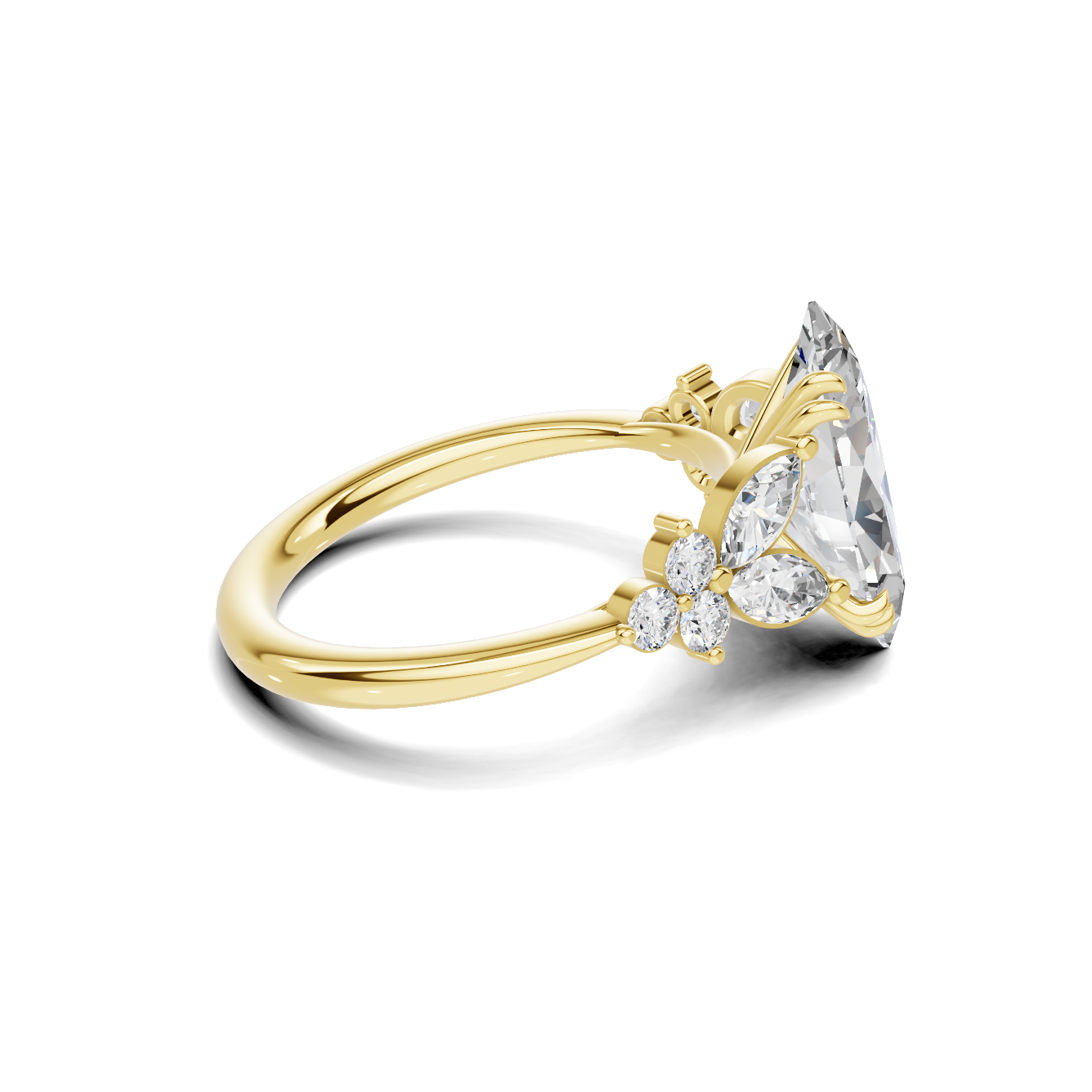 Elegant Marquise Cluster Ring