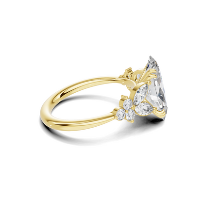Elegant Marquise Cluster Ring