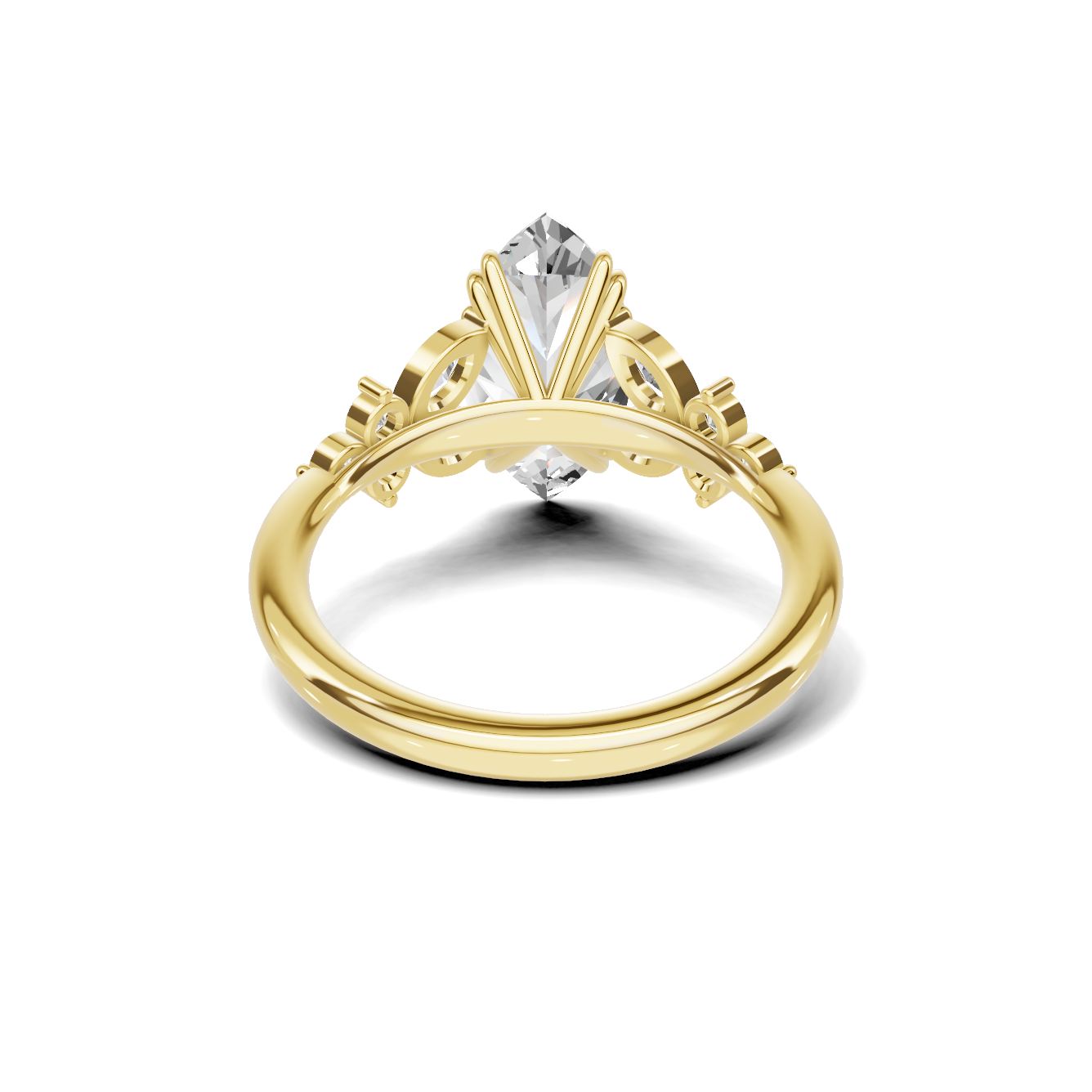 Elegant Marquise Cluster Ring