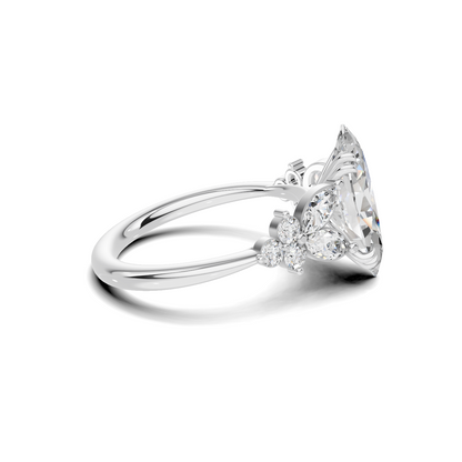 Elegant Marquise Cluster Ring