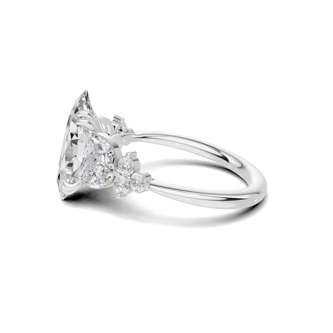 Elegant Marquise Cluster Ring