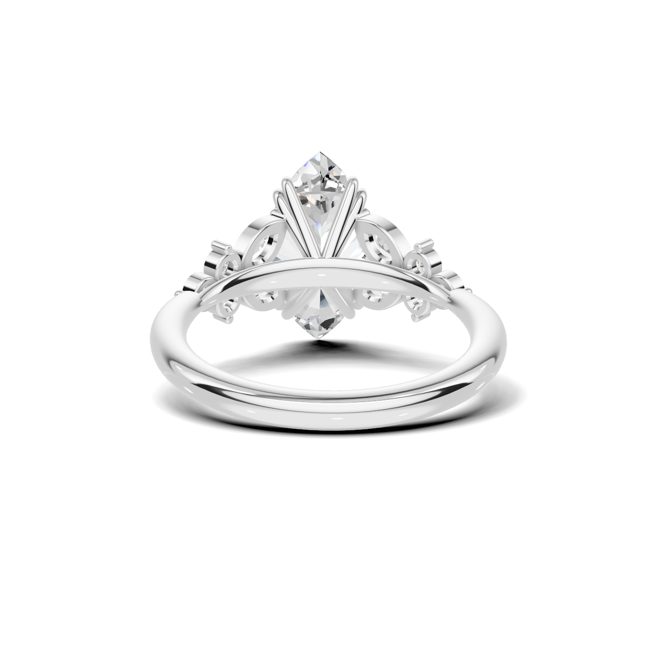 Elegant Marquise Cluster Ring