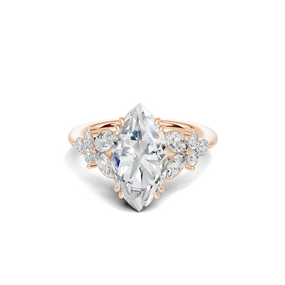 Elegant Marquise Cluster Ring