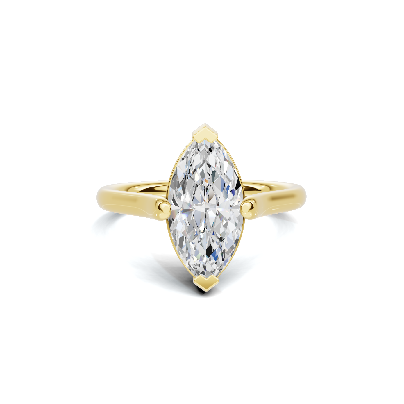 Elegant Marquise Solitaire Ring