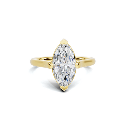 Elegant Marquise Solitaire Ring