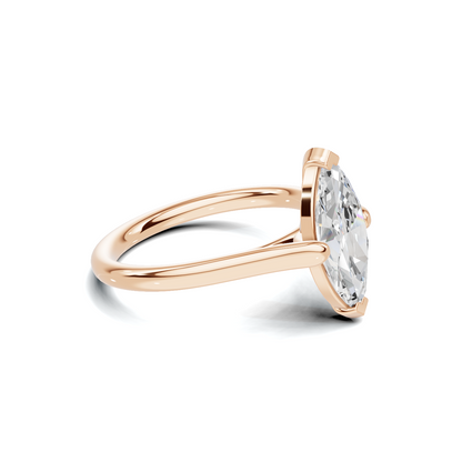 Elegant Marquise Solitaire Ring