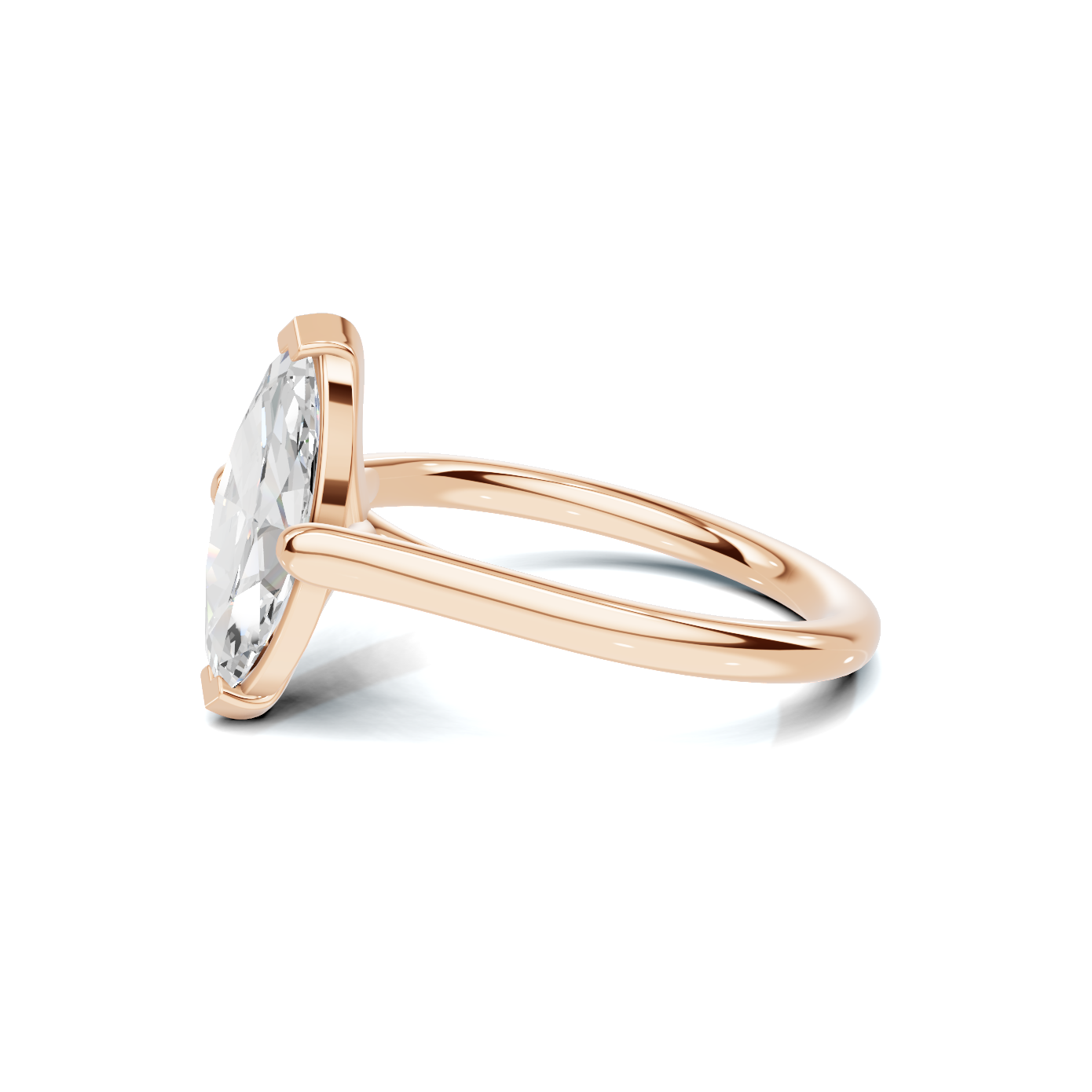 Elegant Marquise Solitaire Ring