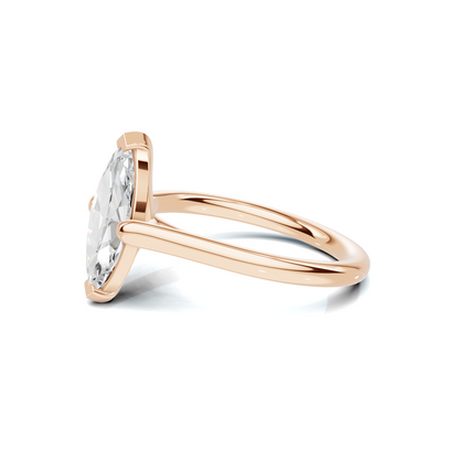 Elegant Marquise Solitaire Ring