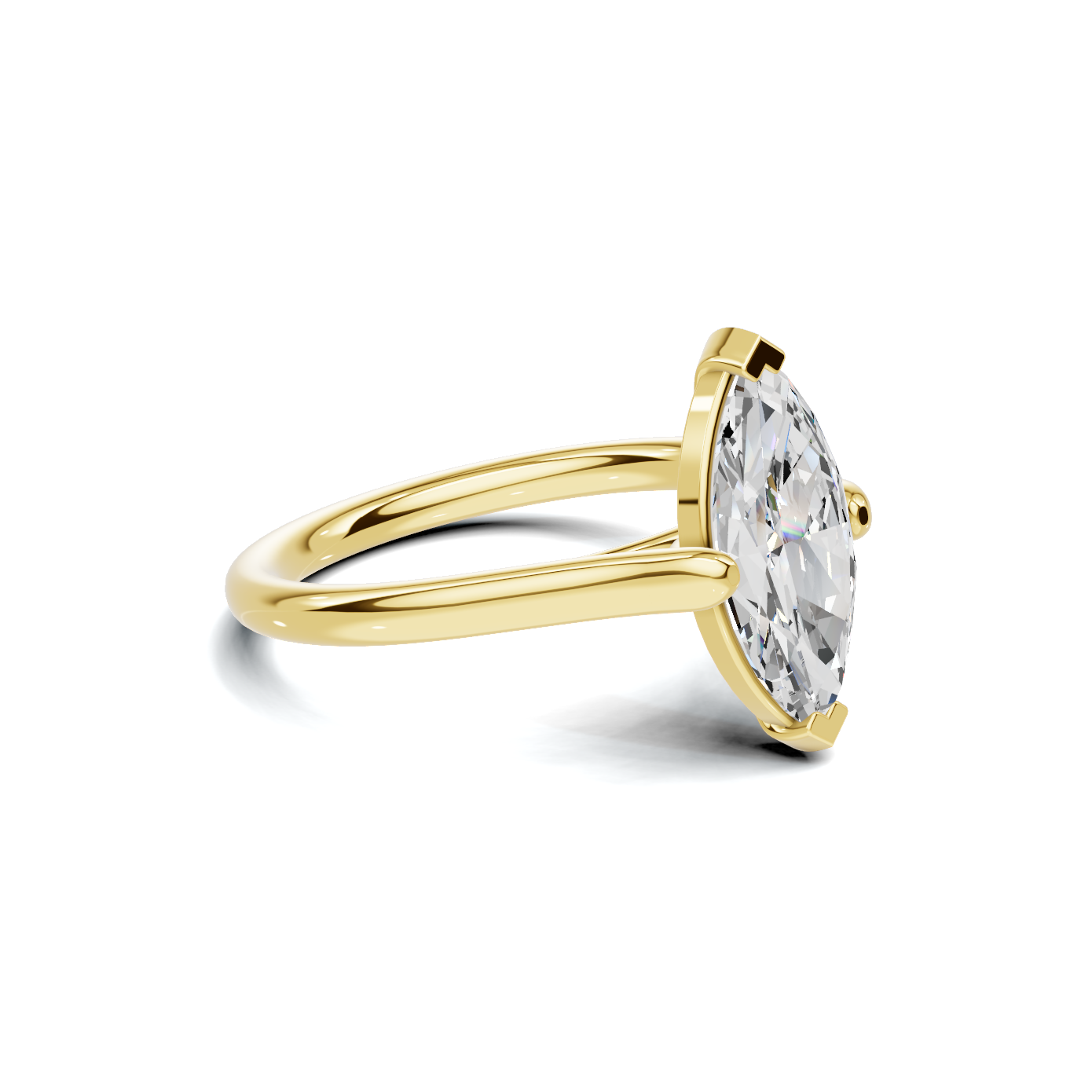 Elegant Marquise Solitaire Ring