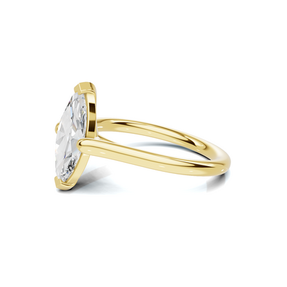 Elegant Marquise Solitaire Ring
