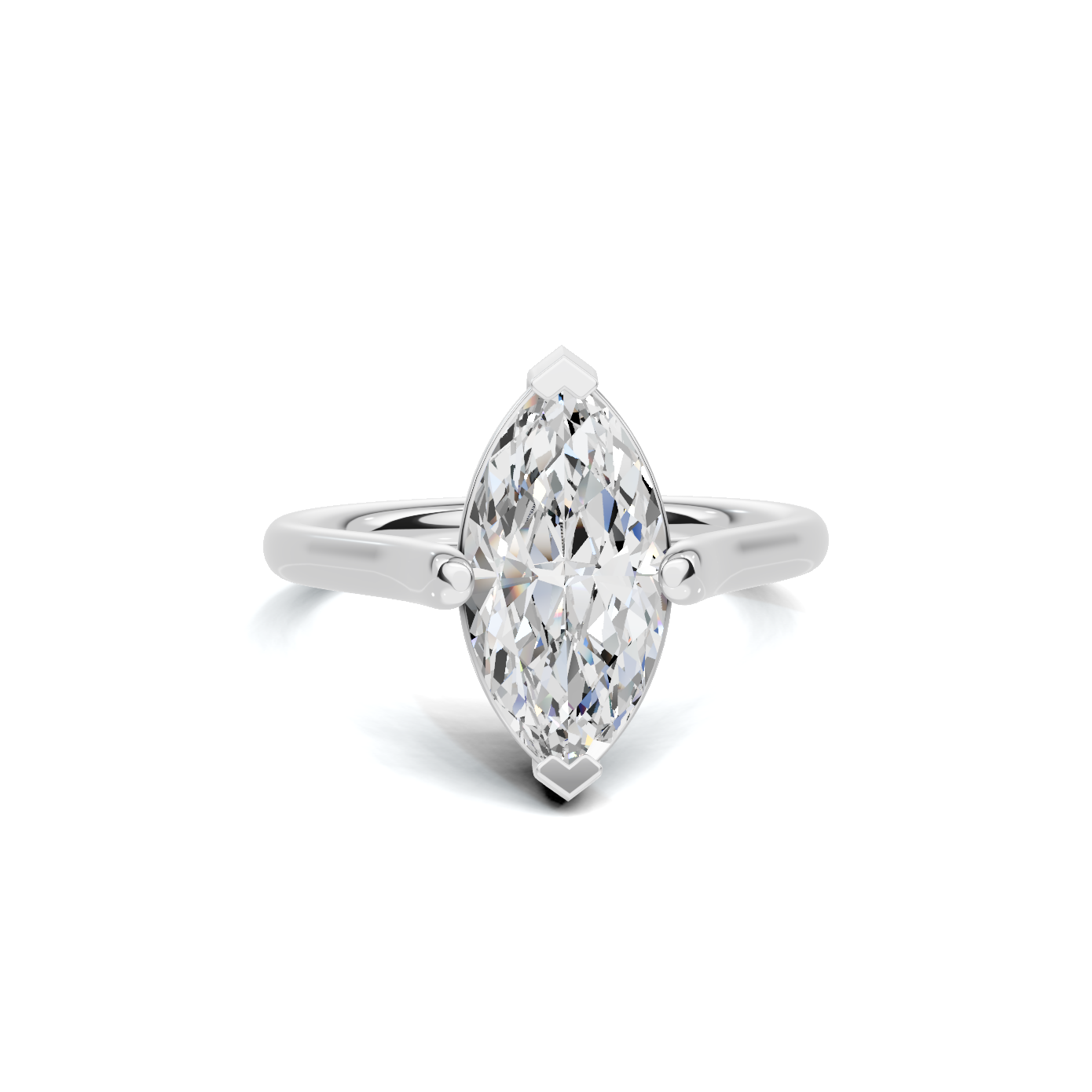 Elegant Marquise Solitaire Ring