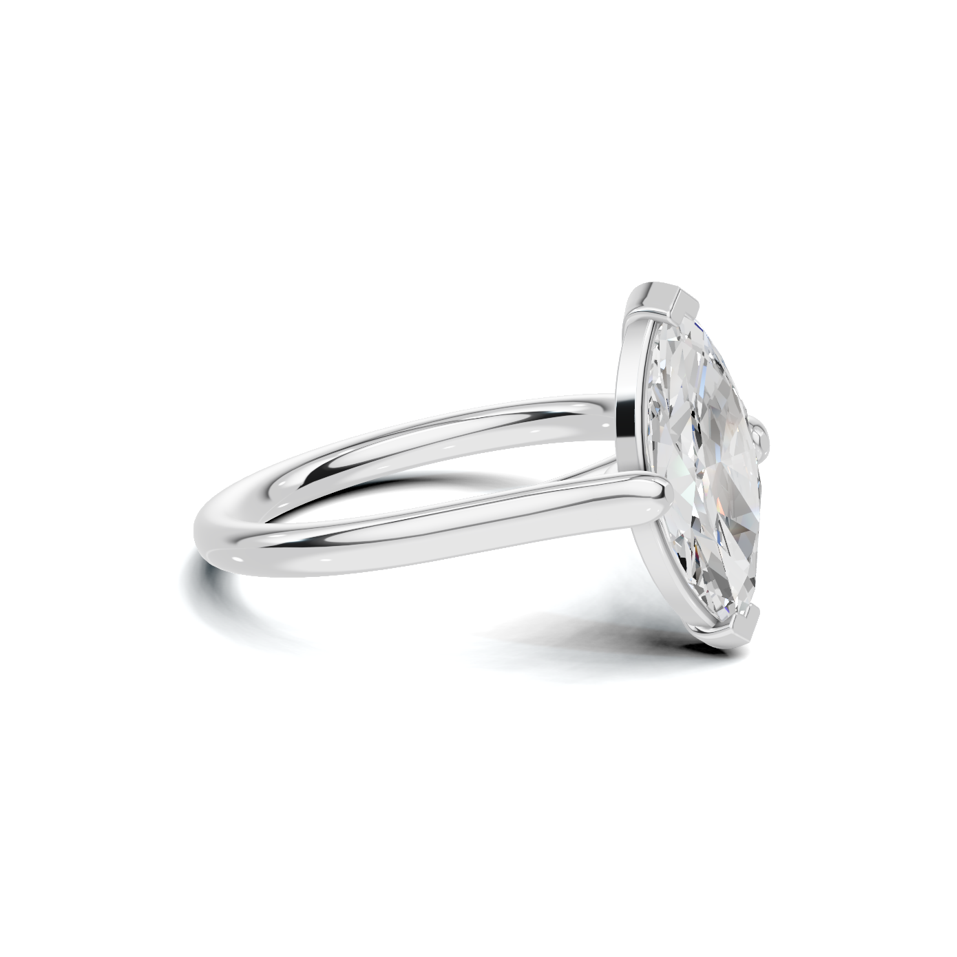 Elegant Marquise Solitaire Ring