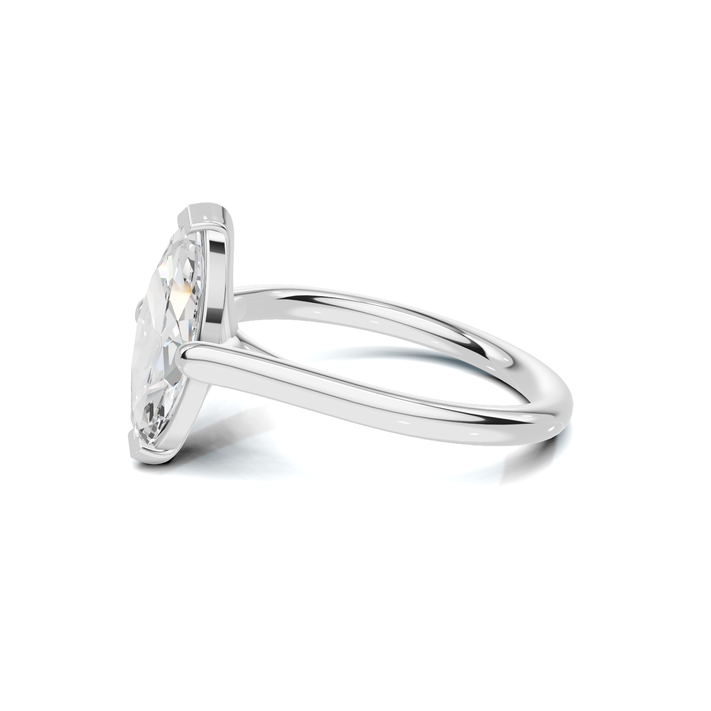 Elegant Marquise Solitaire Ring
