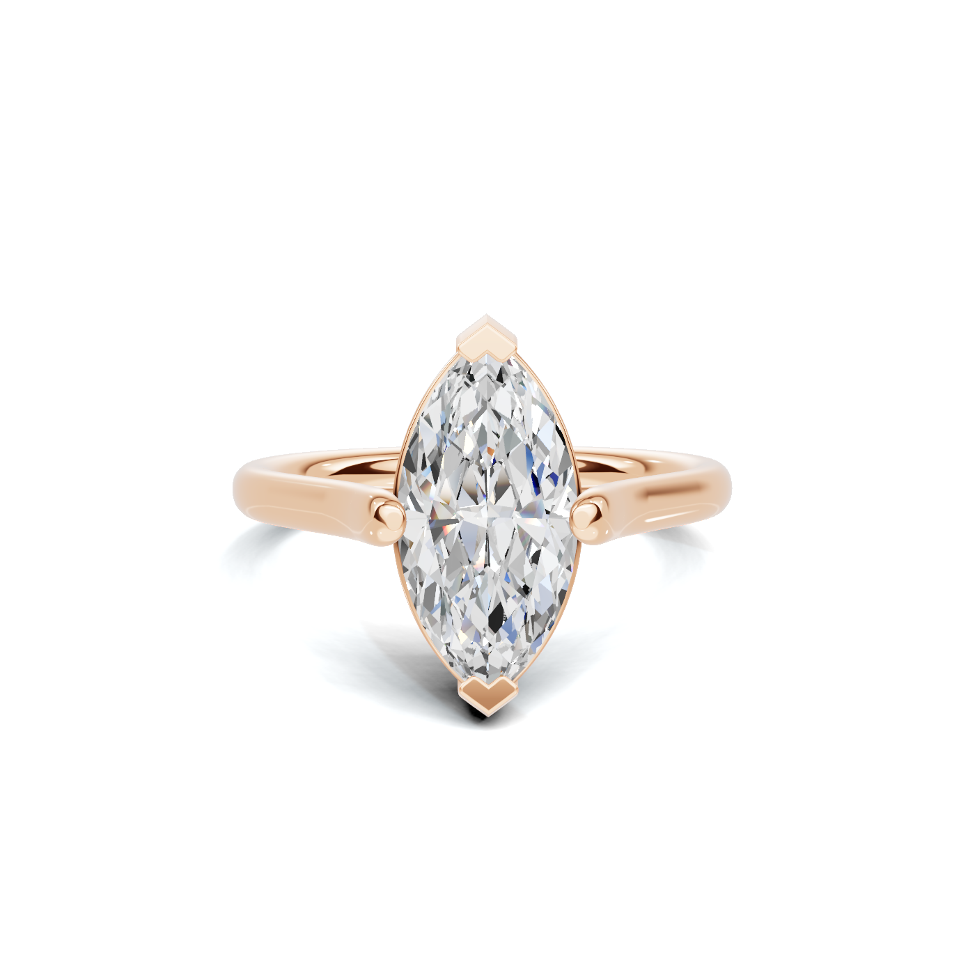 Elegant Marquise Solitaire Ring