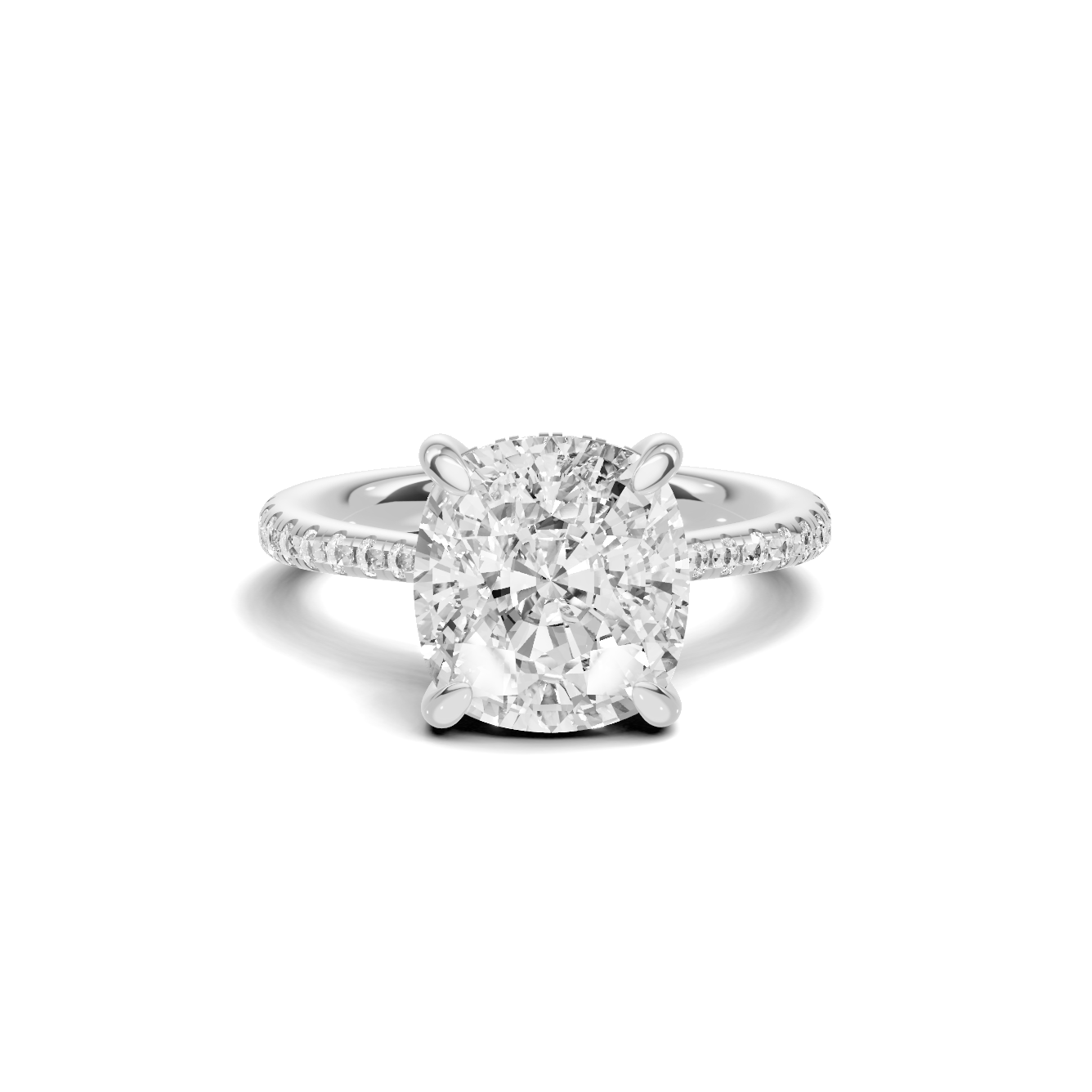 Elegant Pave Accented Ring