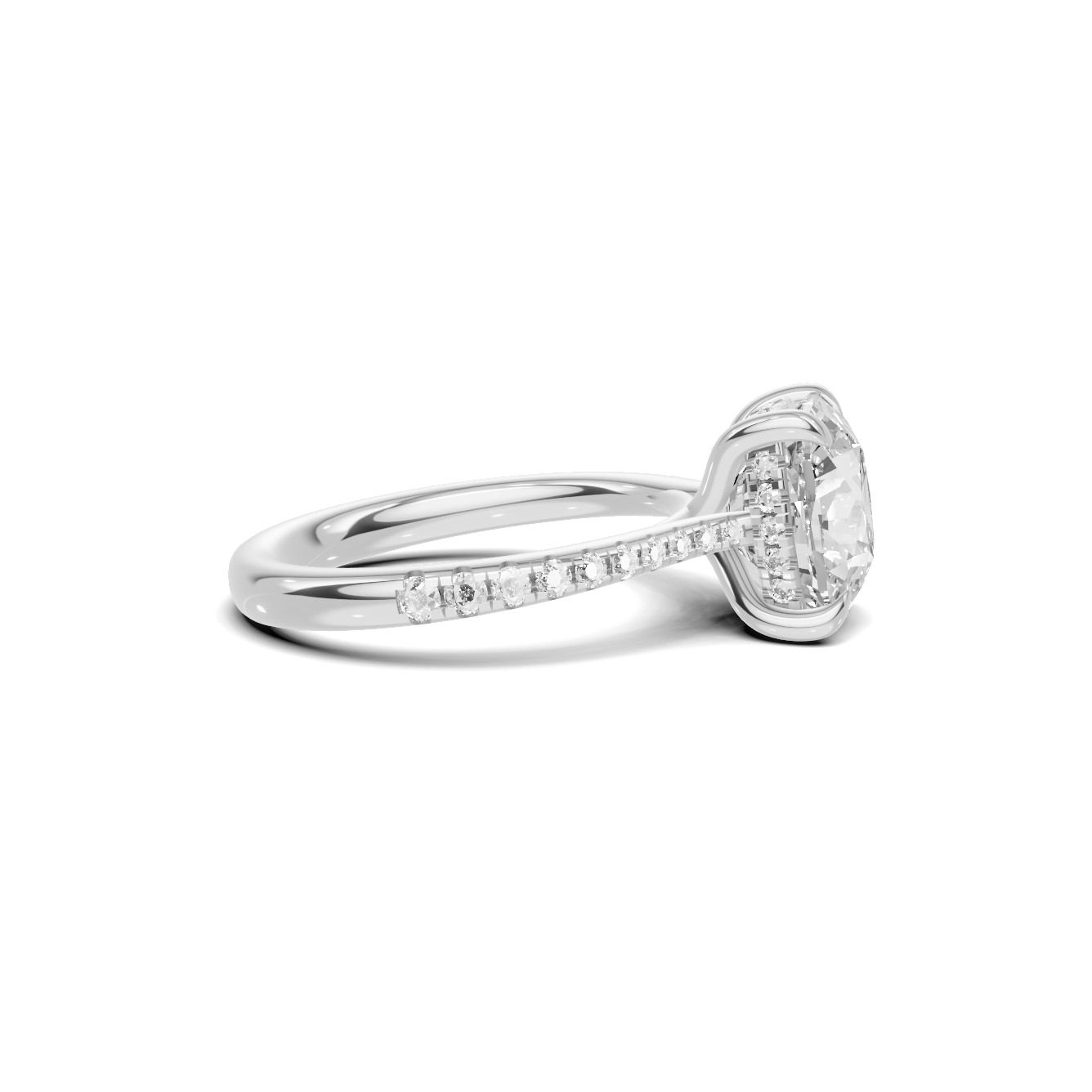 Elegant Pave Accented Ring