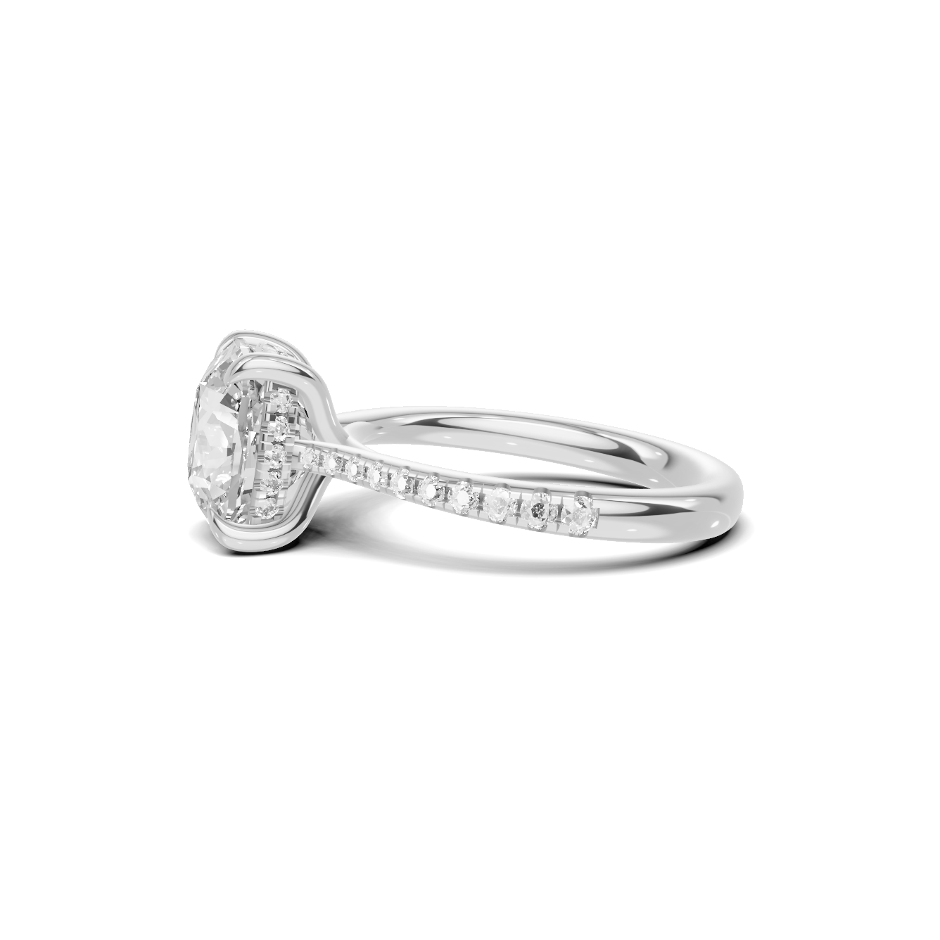 Elegant Pave Accented Ring