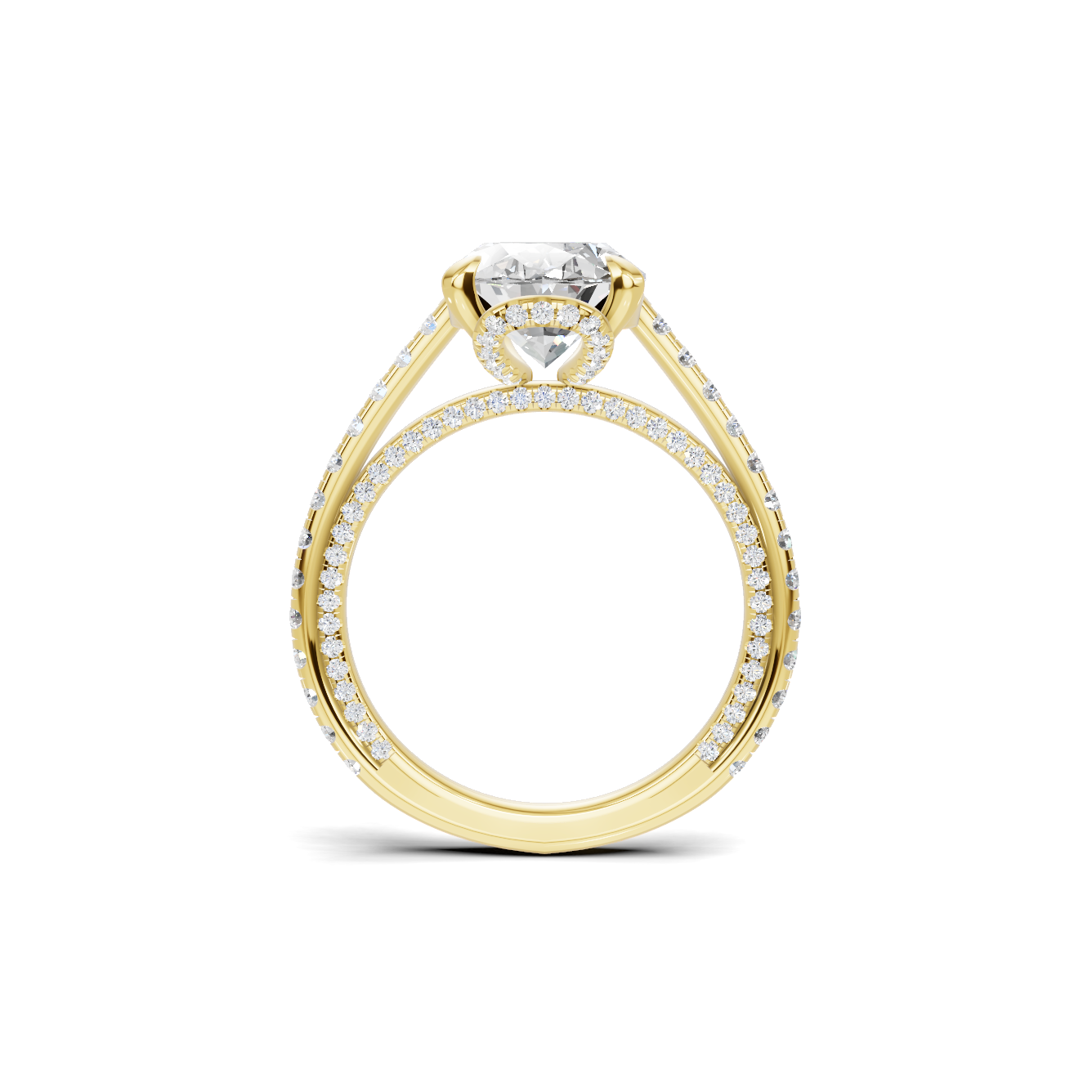 Elegant Pave Eternity Ring