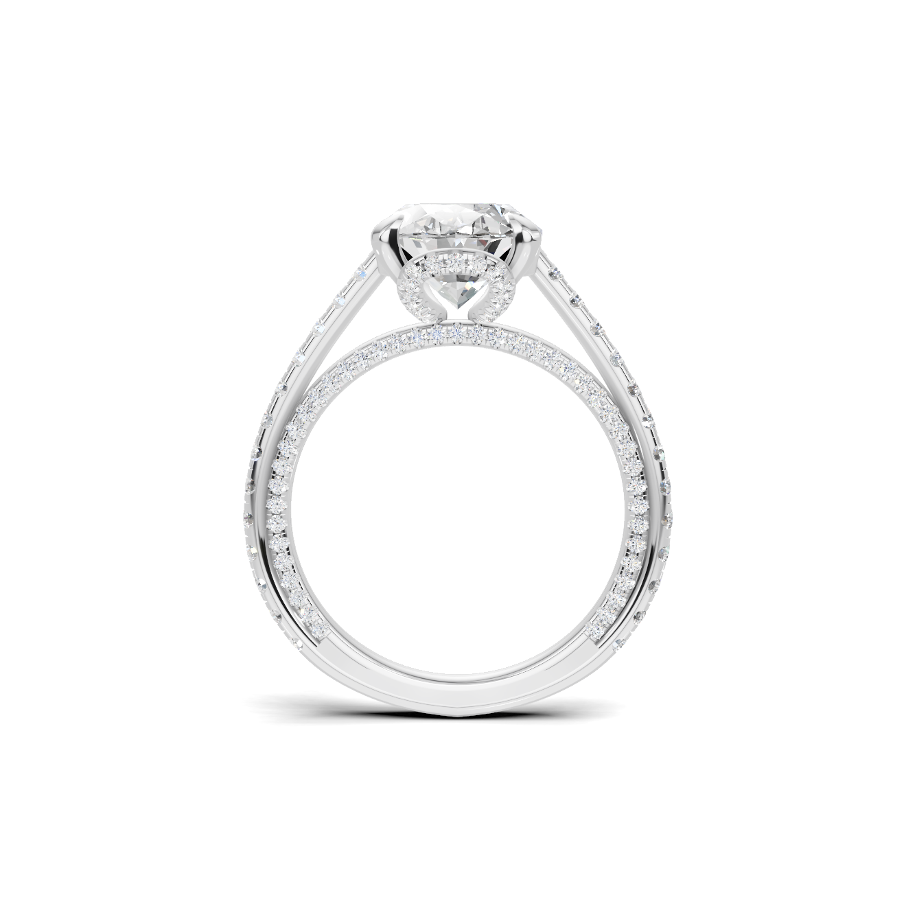 Elegant Pave Eternity Ring
