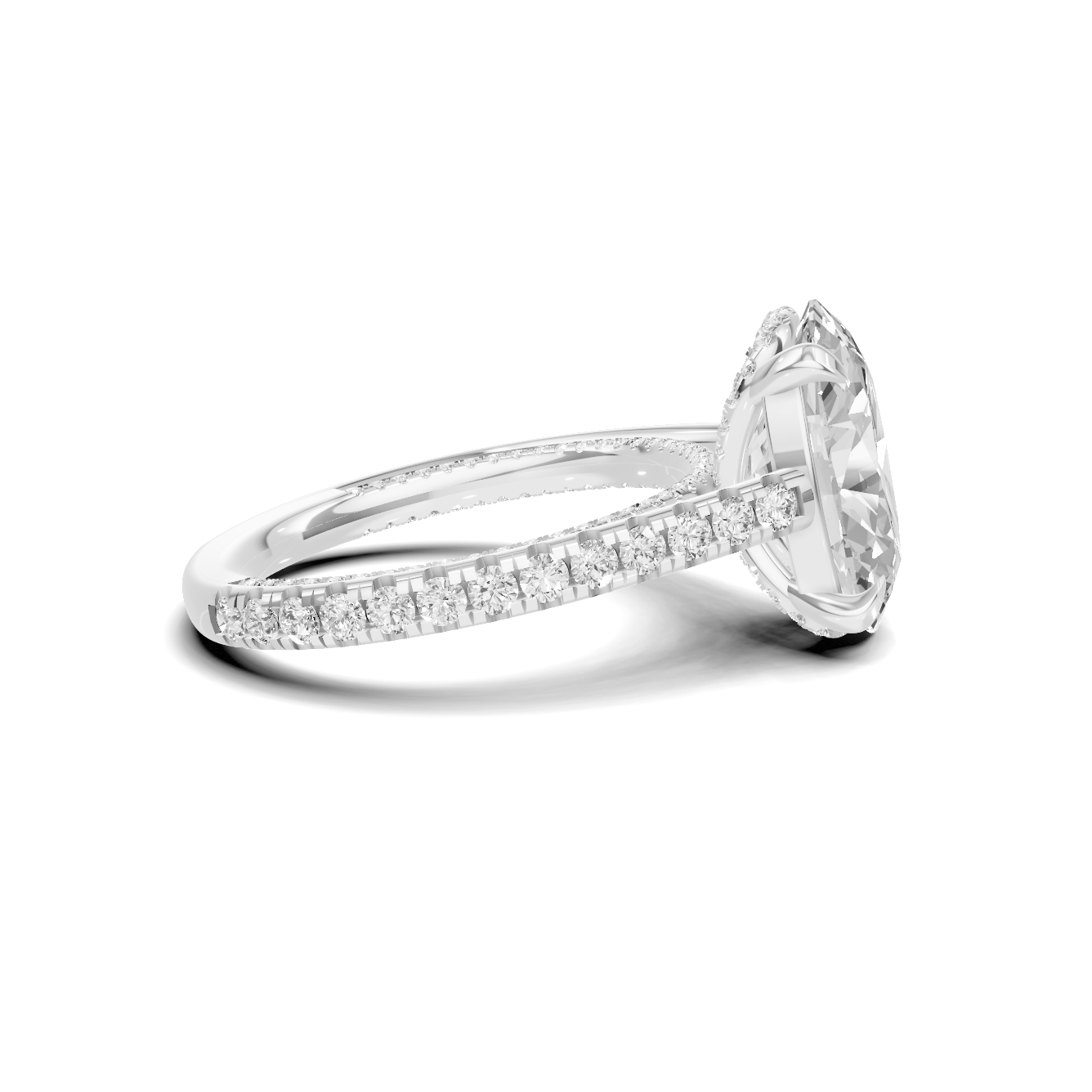 Elegant Pave Eternity Ring