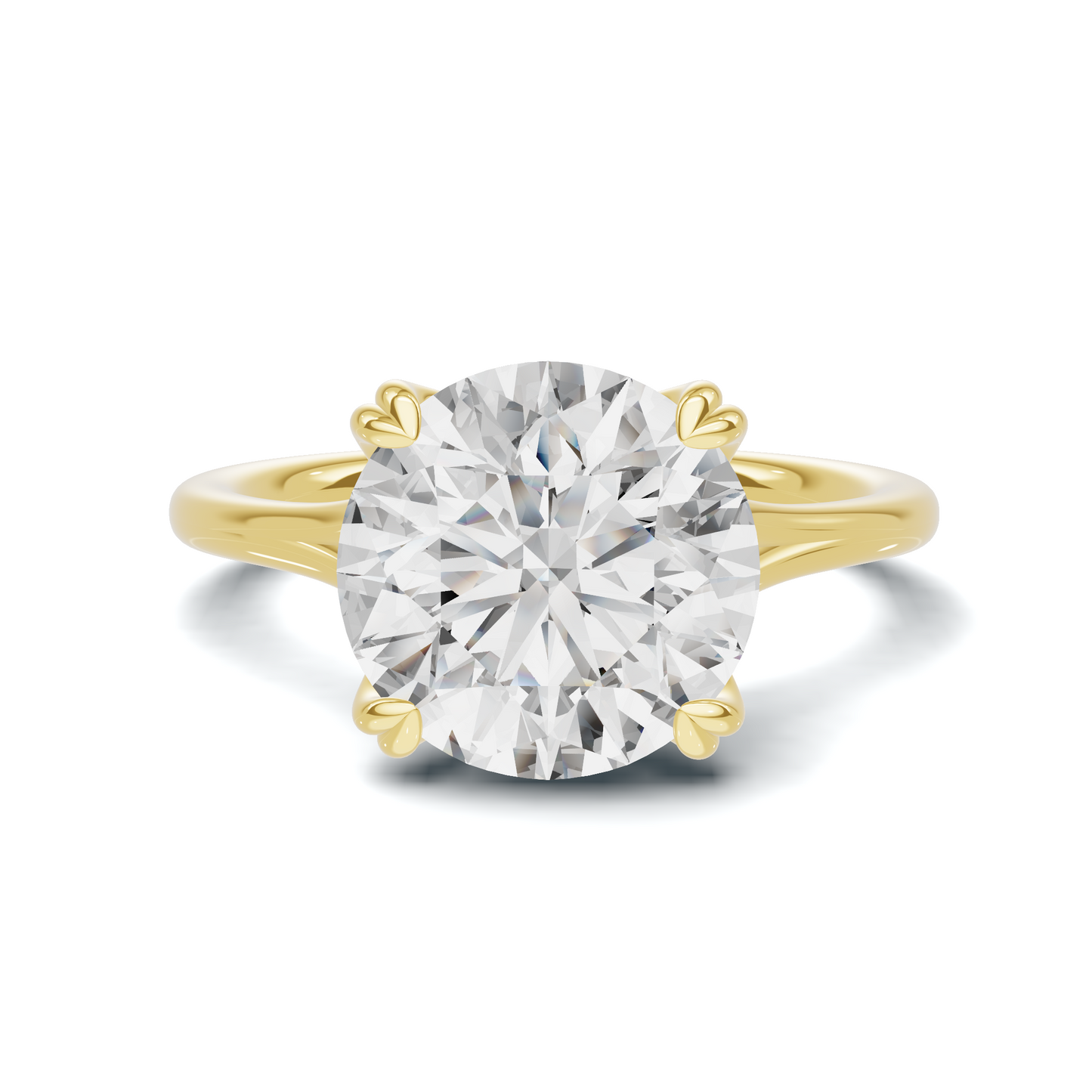 Elegant Sculpted Solitaire Ring