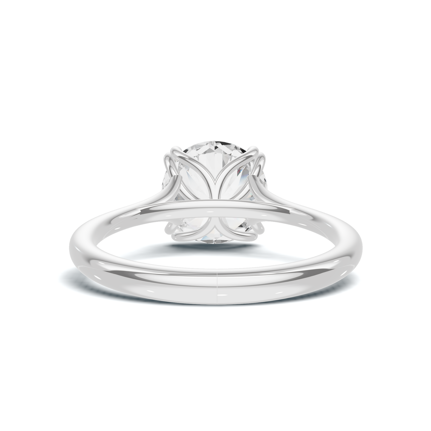 Elegant Sculpted Solitaire Ring