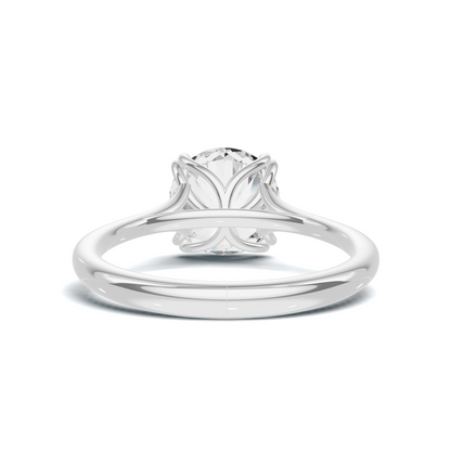 Elegant Sculpted Solitaire Ring