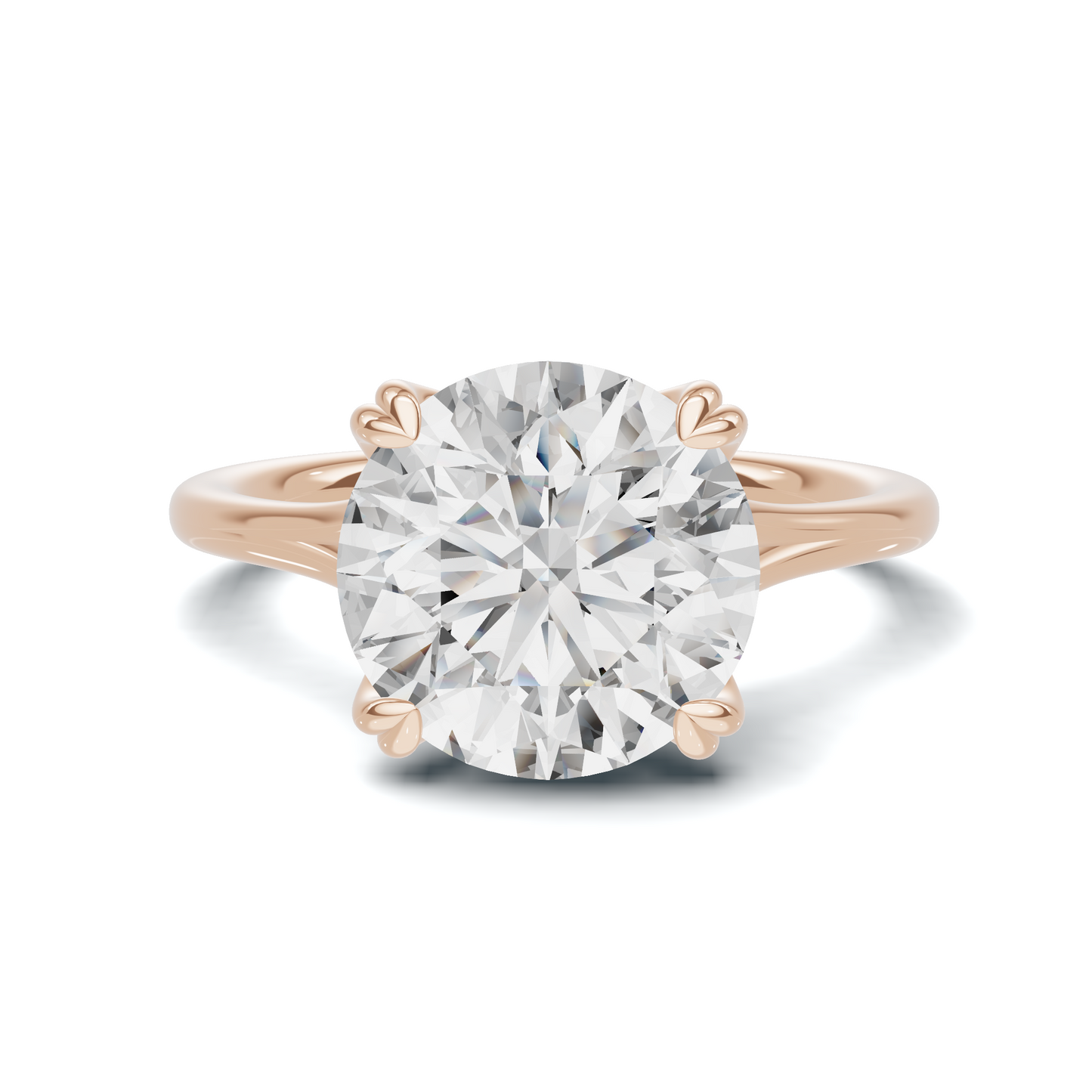 Elegant Sculpted Solitaire Ring