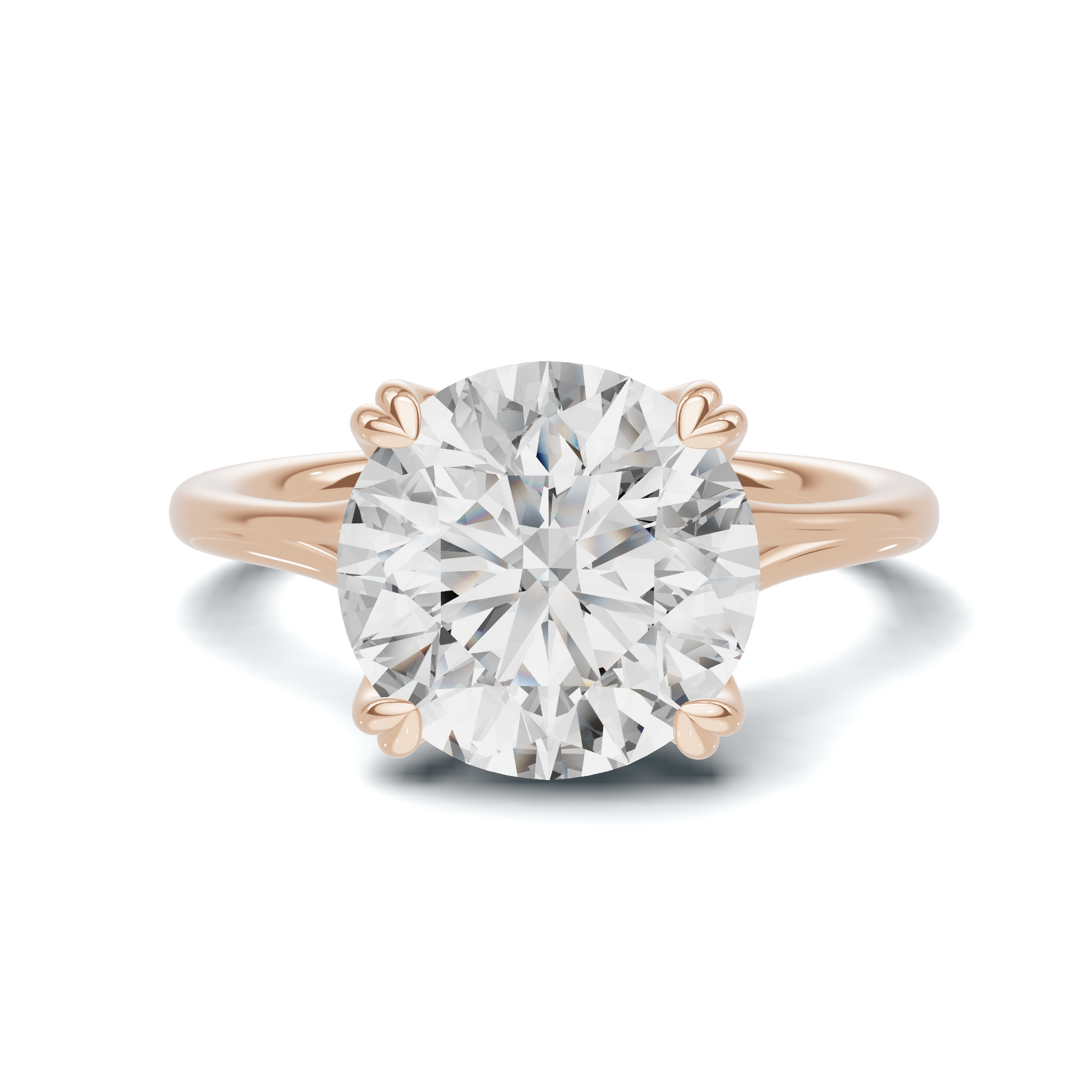 Elegant Sculpted Solitaire Ring