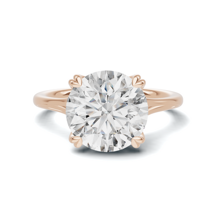 Elegant Sculpted Solitaire Ring