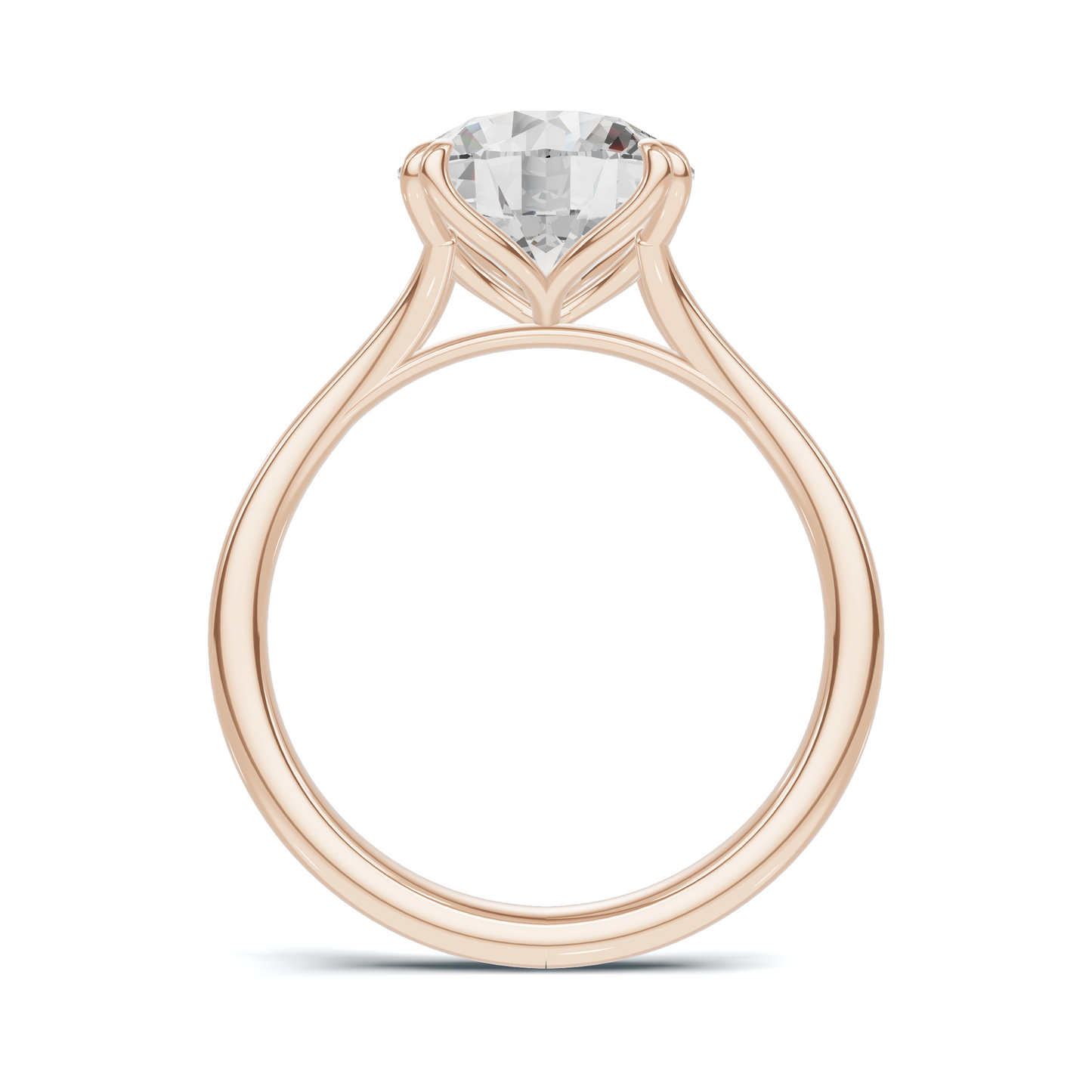 Elegant Sculpted Solitaire Ring